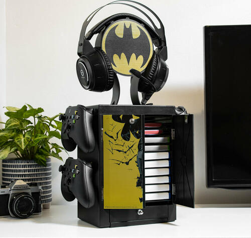 Numskull Games Official Batman Gaming Locker Diskettenhalter für Spiele