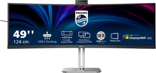 48.8 Zoll Philips 6000 Series 49B2U6900CH, 124cm TFT, 4ms (GtG), keine Angabe (MPRT), 2x HDMI 2.0, 1x DisplayPort 1.4, 2x USB-C 3.1
