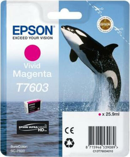 Epson Tintenpatrone vivid magenta T 7603 N