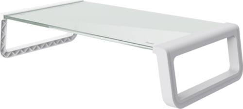 Trust 25351 Flachbildschirm-Tischhalterung Transparent, Weiß Tisch/Bank