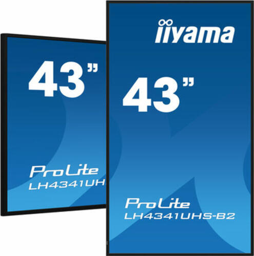 iiyama LH4341UHS-B2 Signage-Display 108 cm (42.5) LCD 500 cd/m 4K Ultra HD Eingebauter Prozessor Android 8.0 18/7