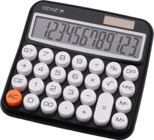 Genie 612 BK Taschenrechner Desktop Einfacher Taschenrechner Schwarz