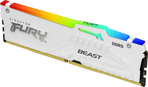 Kingston Technology FURY Beast 32GB 6000MT/s DDR5 CL30 DIMM White RGB EXPO