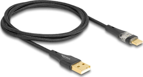 DeLOCK 80760 USB Kabel 1 m USB 2.0 USB A USB C Schwarz