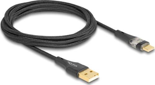 DeLOCK 80761 USB Kabel 2 m USB 2.0 USB A USB C Schwarz