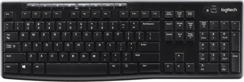 Logitech Wireless Keyboard K270 Tastatur RF Wireless AZERTY Belgisch Schwarz