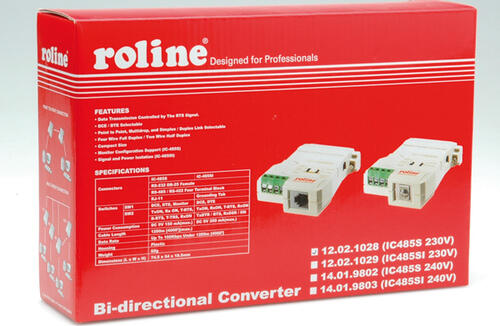 ROLINE Konverter RS232-RS485, ohne galvan. Trennung