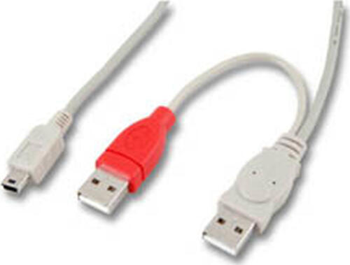 EFB Elektronik USB B mini - 2x USB A, 1m USB Kabel USB 2.0 Mini-USB B 2 x USB A