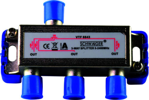 Schwaiger VTF8843 241 Kabelsplitter Silber