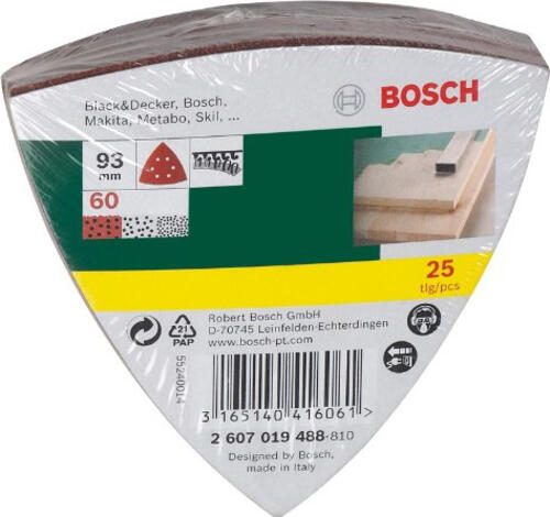 Bosch 2 607 019 488 Schleifmaschinenzubehör 25 Stück(e)