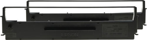 Epson SIDM Black Ribbon Cartridge for LX-300/+/II/4xx/8xx, FX-8xx, Dualpack (C13S015614)