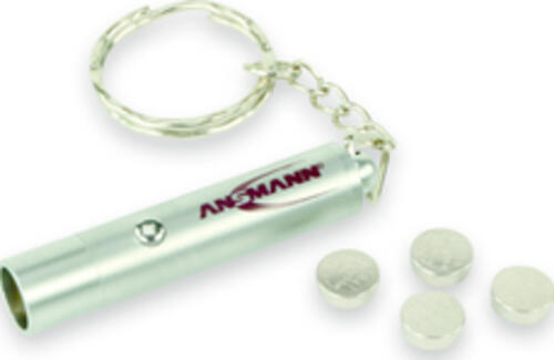 Ansmann 1600-0037 Taschenlampe Metallisch Schlüsselanhänger-Blinklicht LED