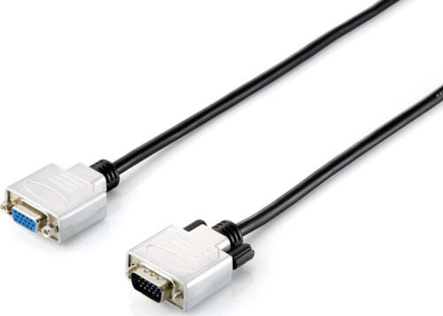 Equip 118851 VGA-Kabel 3 m VGA (D-Sub) Schwarz, Silber
