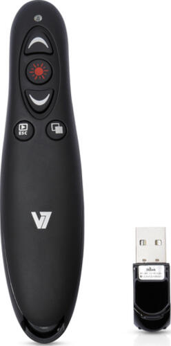 V7 Professional Wireless Red Laser Presenter, USB