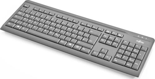 Fujitsu KB410 Tastatur USB QWERTZ Tschechisch, Slowakisch Schwarz