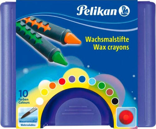 Pelikan Wachsmalstifte 655 wasservermalbar rund 10er Box