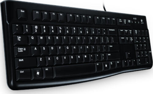 Logitech K120 Corded Keyboard Tastatur USB QWERTZ Slowakisch Schwarz