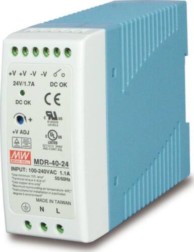 PLANET Industrial Din-Rail Power Supply 40W, 24V DC Single Output, -10  60 degrees C