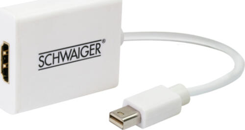 Schwaiger Mini DisplayPort/HDMI 0.15m 0,15 m HDMI Typ A (Standard) Weiß