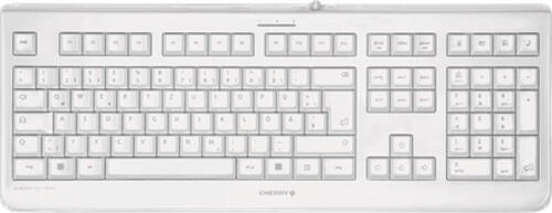 CHERRY KC 1068, Kabelgebundene versiegelte Tastatur, Weiß Grau (QWERTZ - DE)
