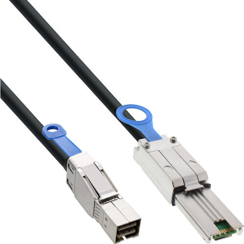 InLine externes Mini SAS HD Kabel, SFF-8644 zu SFF-8088, 6Gb/s, 0,5m