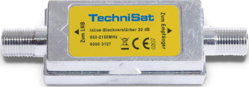 TechniSat Inline Block Amplifier Kabelkombinierer Silber