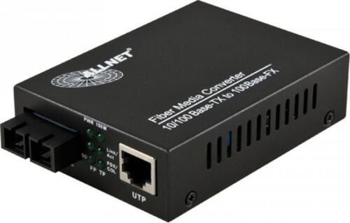 ALLNET ALL-MC102-SC-MM Netzwerk Medienkonverter 100 Mbit/s Multi-Modus Schwarz