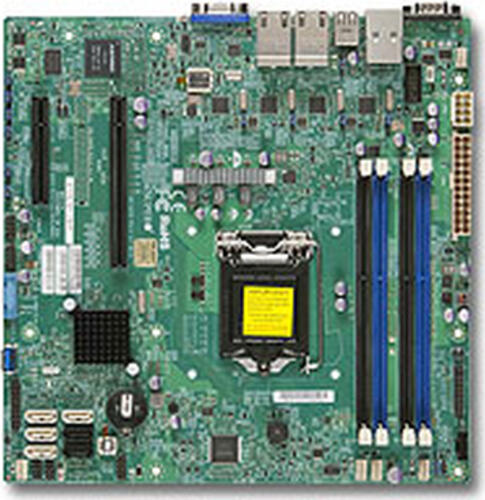 Supermicro X10SLM+-LN4F Intel C224 LGA 1150 (Socket H3) micro ATX
