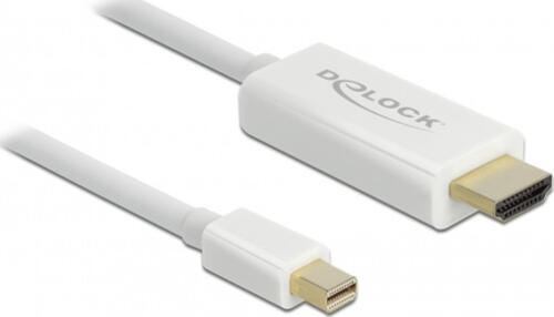 DeLOCK 83706 Videokabel-Adapter 1 m Mini DisplayPort HDMI Weiß