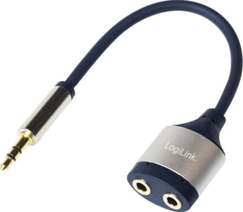 LogiLink CA1100 Audio-Splitter Blau