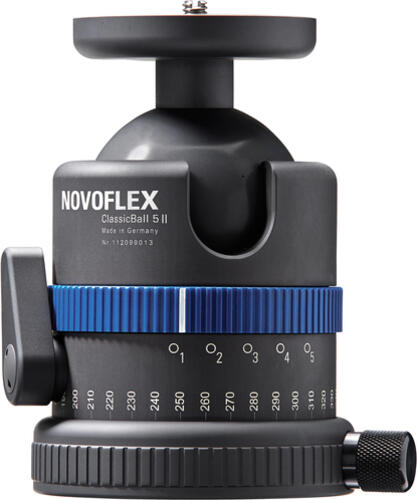 Novoflex CB5 II Stativaufsatz Schwarz, Blau Universal Kugellager