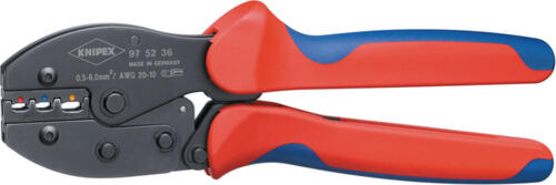 Knipex PreciForce Crimpwerkzeug Schwarz, Blau, Rot