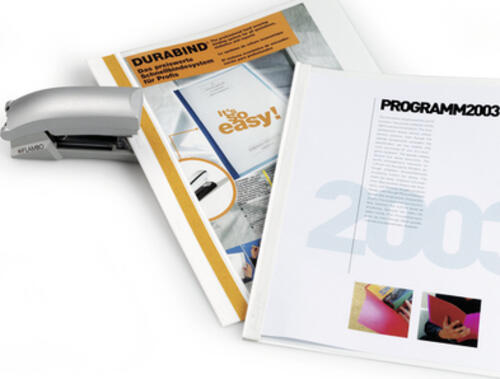 Durable 2250-02 Präsentations-Mappe PVC Transparent, Weiß