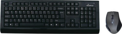 MediaRange MROS104-UK Tastatur Maus enthalten RF Wireless QWERTY UK Englisch Schwarz, Grau