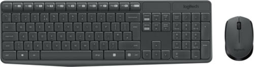 Logitech MK235 Tastatur Maus enthalten USB QWERTZ Slowakisch Grau