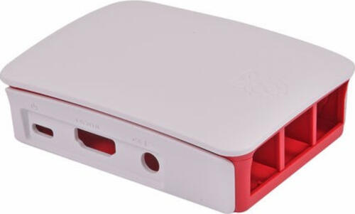 Raspberry Pi 2519567 Zubehör für Entwicklungsplatinen Behausung Rot, Weiß