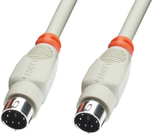 Lindy PS/2 cable, 2m PS/2-Kabel 10 m Grau