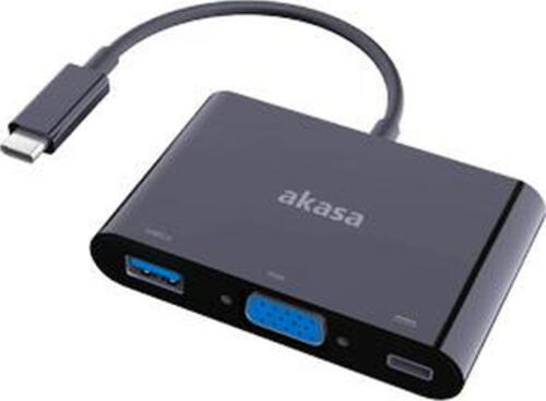 Akasa AK-CBCA02-15BK USB-Grafikadapter 1920 x 1200 Pixel Schwarz