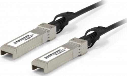 LevelOne DAC-0105 InfiniBand/fibre optic cable 5 m SFP+ Schwarz, Edelstahl
