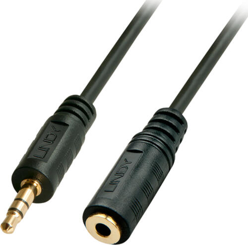 Lindy 35652 Audio-Kabel 2 m 3.5mm Schwarz