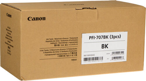 Canon PFI-707BK Druckerpatrone Original Schwarz