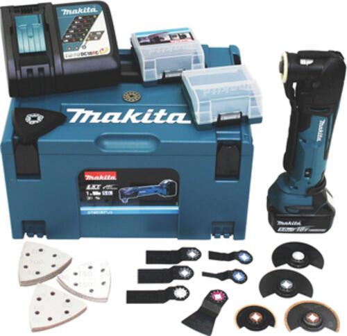 Makita DTM51RT1J3 Oszillierendes Multi-Werkzeug Schwarz, Blau 20000 OPM