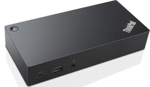 Lenovo 40A90090EU laptop-dockingstation & portreplikator Kabelgebunden USB 3.2 Gen 1 (3.1 Gen 1) Type-C Schwarz