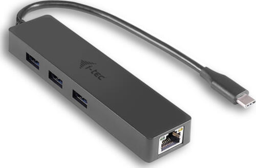 i-tec Advance USB-C Slim Passive HUB 3 Port + Gigabit Ethernet Adapter