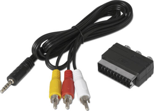 TechniSat 0000/3649 Videokabel-Adapter RCA 3 x RCA Schwarz