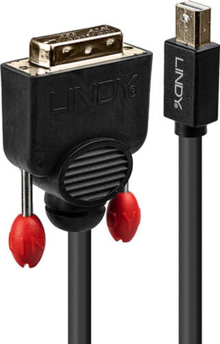 Lindy 41953 Videokabel-Adapter 3 m Mini DisplayPort DVI-D Schwarz