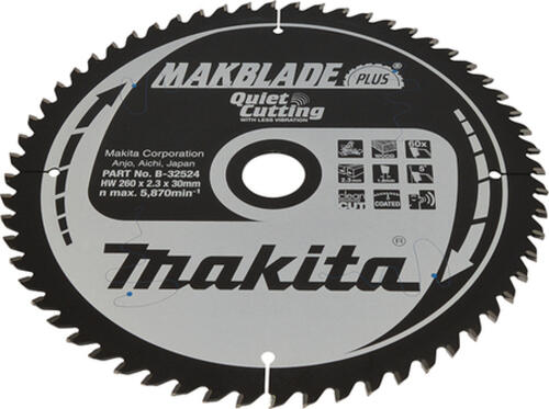 Makita MakBlade Plus Kreissägeblatt 26 cm 1 Stück(e)