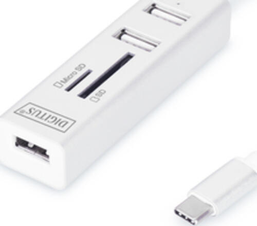 Digitus USB Type-C OTG 3-Port Hub + Kartenleser