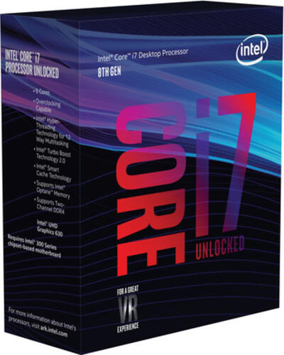Intel Core i7-8700K Prozessor Box 3,7 GHz 12 MB Smart Cache