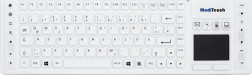 Baaske Medical BLT02 Tastatur RF Wireless QWERTZ Deutsch Weiß